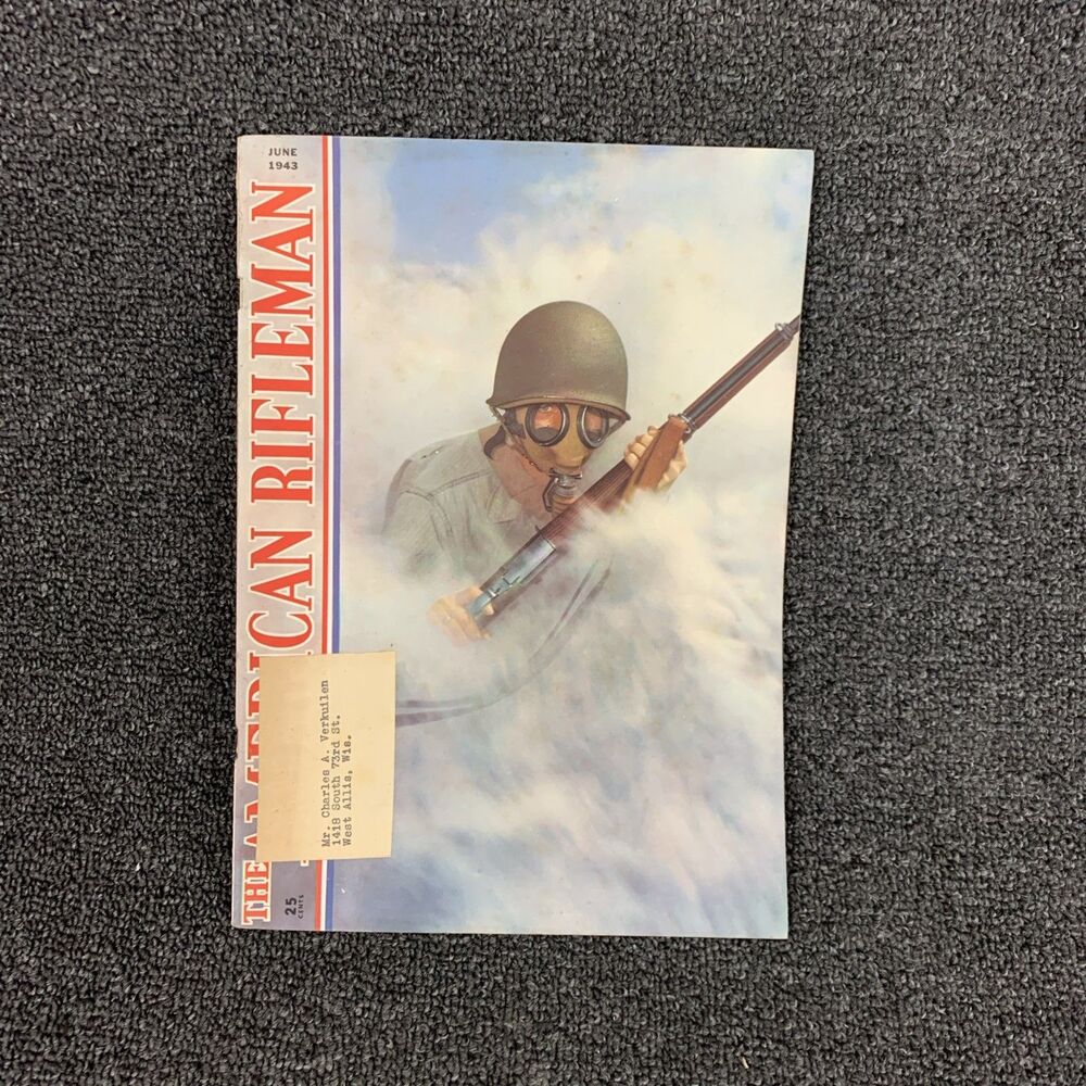 Vintage The American Rifleman Magazine June 1943 Sporting Hunting Firearms